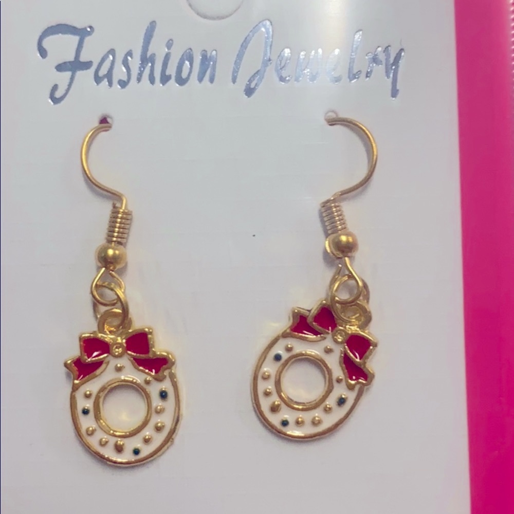 Christmas Wreath Earrings